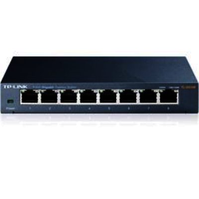 TP LINK 8-Port Gigabit Desktop Switch - Steel Case TP LINK 8-Port Gigabit Desktop Switch - Steel Case